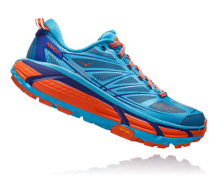 Zapatillas Trail Hoka One One Mujer - Mafate Speed 2 - Azules - IXN801265